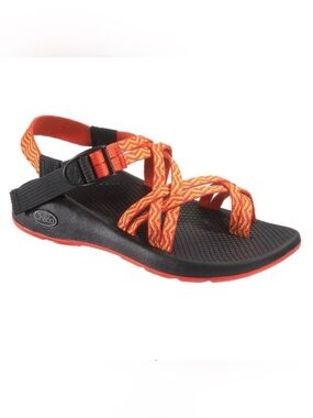 CHACOZX/2 Yampa Sandals in orange Rainbow double straps Luvseat footbed - size 7